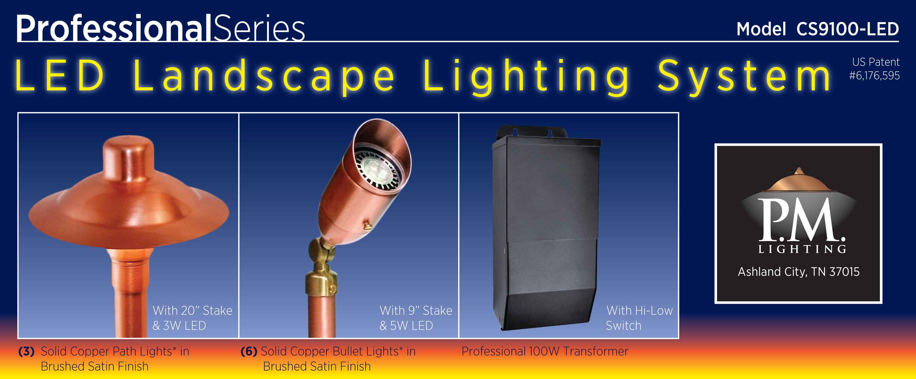 CS9100-LED Copper Landscape Lighting System